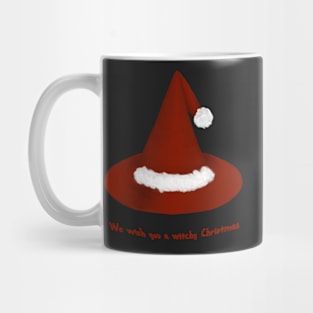 We wish you a witchy Christmas Witch's Santa Hat Mug